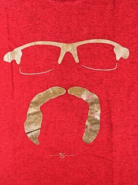 Great Lakes Bat Company T Shirt Men’s Sz L Red Gold Short Sleeve Baseball